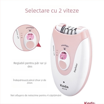 Aparat electric de îndepărtare a părului pentru femei, model 216, îndepărtarea părului pe tot corpul, alimentare USB, lumină rece, carcasă ABS