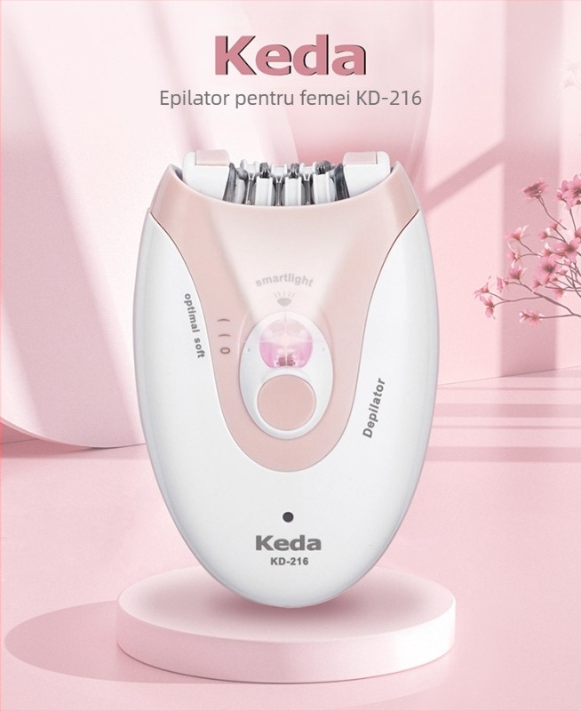 Aparat electric de îndepărtare a părului pentru femei, model 216, îndepărtarea părului pe tot corpul, alimentare USB, lumină rece, carcasă ABS