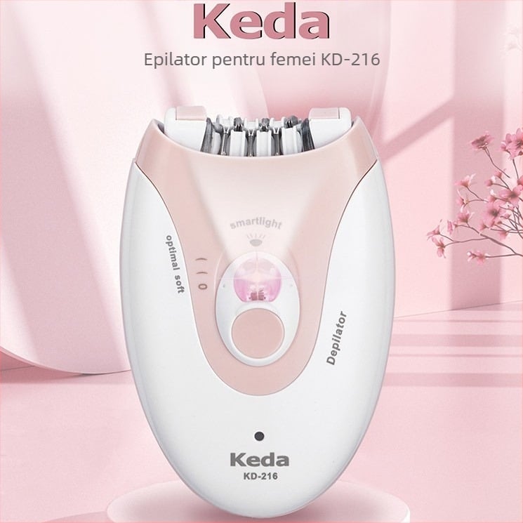 Aparat electric de îndepărtare a părului pentru femei, model 216, îndepărtarea părului pe tot corpul, alimentare USB, lumină rece, carcasă ABS