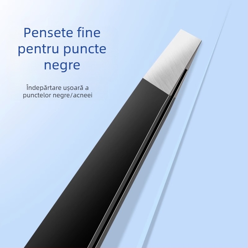 Clește pentru eliminarea punctelor negre cu vârf plat, ac de acnee ultra ascuțit, pentru uz zilnic — Little Teana