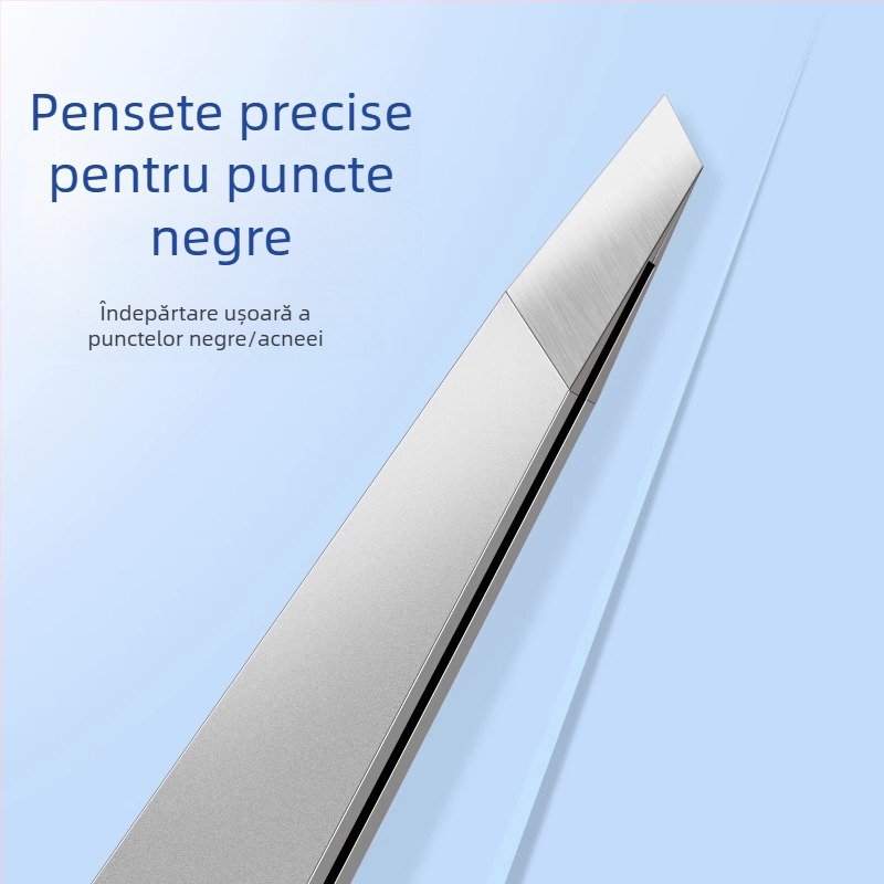 Clește pentru eliminarea punctelor negre cu vârf plat, ac de acnee ultra ascuțit, pentru uz zilnic — Little Teana