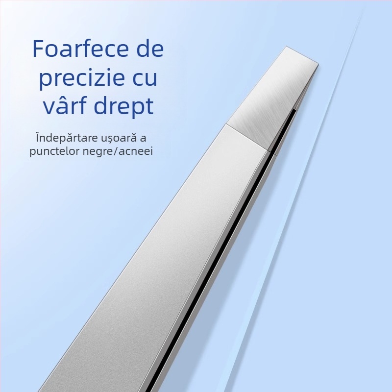 Clește pentru eliminarea punctelor negre cu vârf plat, ac de acnee ultra ascuțit, pentru uz zilnic — Little Teana