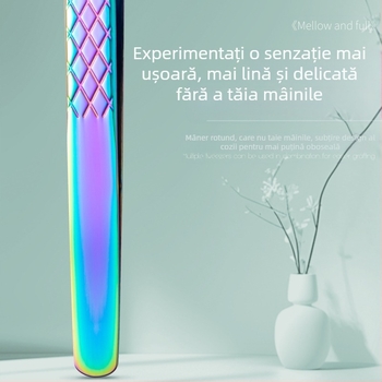 Set profesional de pensete pentru gene false – precizie înaltă, oțel inoxidabil, model diamant, marca Yihong