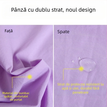 Foaie de pat pentru cosmetică, cu perforații, impermeabilă și rezistentă la ulei, amestec poliester-pamuc, personalizabil