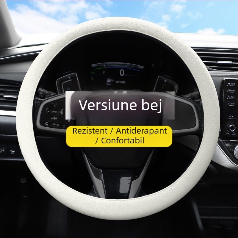 Husă de volan din silicon – absoarbe transpirația, antialunecare, compatibil cu toate modelele, moale și subțire, pentru toate sezoanele