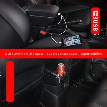 Cutie universală pentru suportul de cot auto – Centrală, Compartiment tip card, Lățime reglabilă, Plastic, 3.0 kg, Personalizare disponibilă