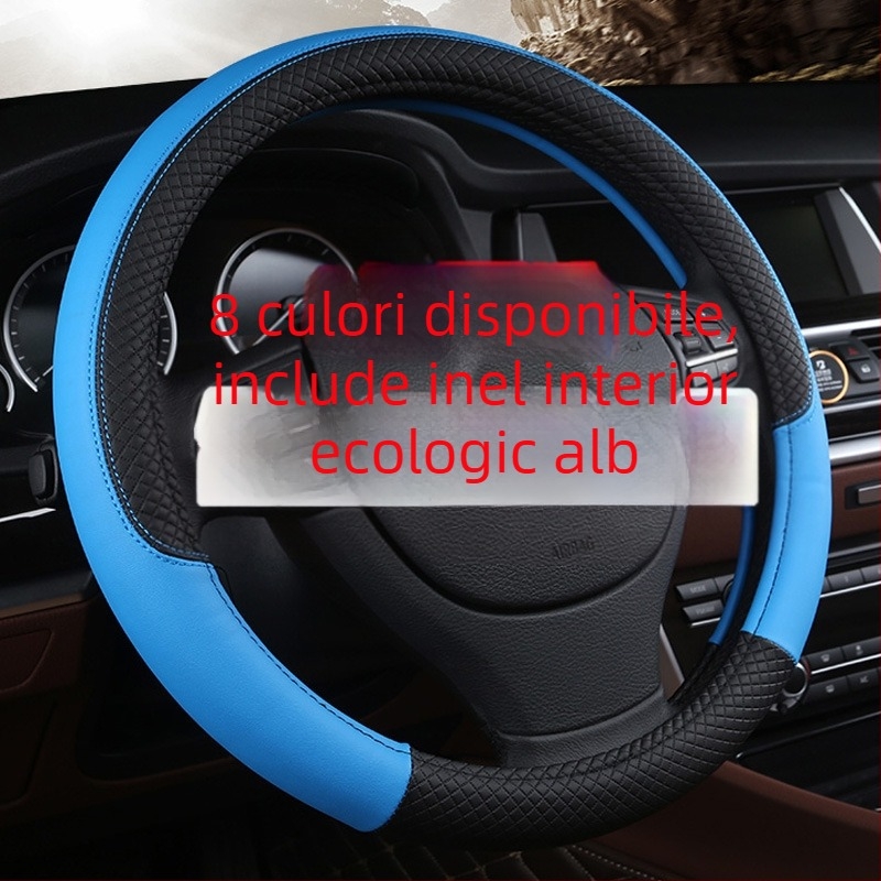 Acoperire volan - stil sport, piele artificială, montaj universal, pentru toate anotimpurile, Jingxi