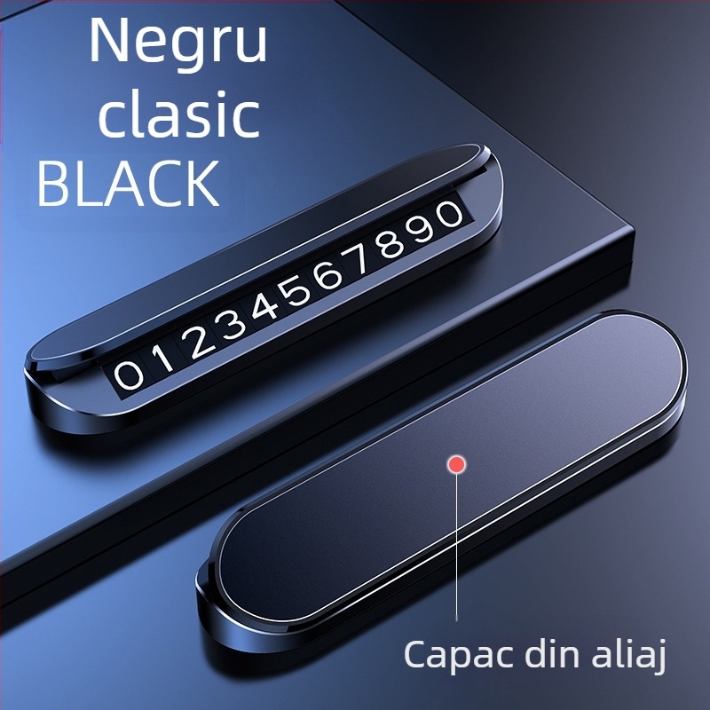 Placă de parcare temporară din plastic, model NV4, tip ascuns, logo imprimat OK, brand CARGIFT