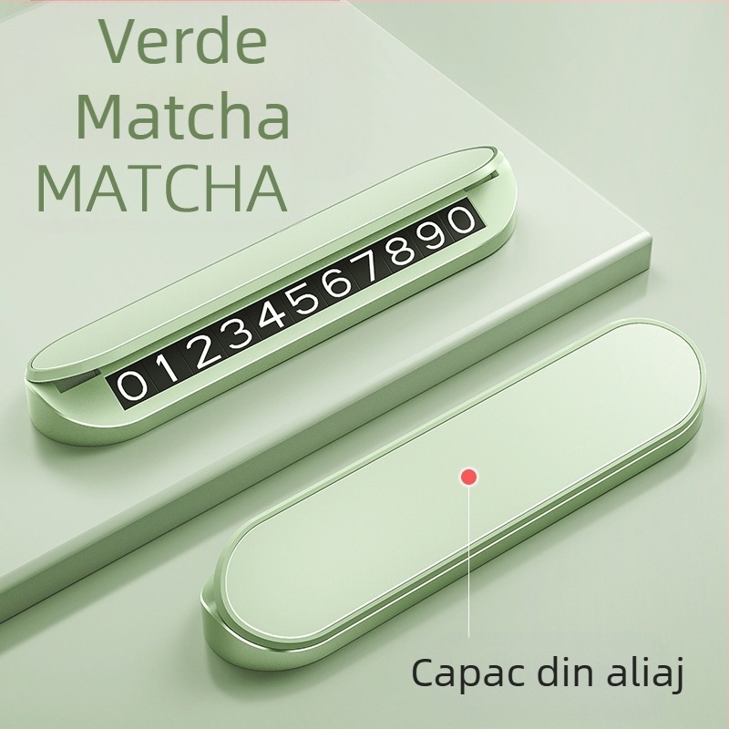 Placă de parcare temporară din plastic, model NV4, tip ascuns, logo imprimat OK, brand CARGIFT