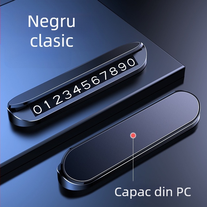 Placă de parcare temporară din plastic, model NV4, tip ascuns, logo imprimat OK, brand CARGIFT