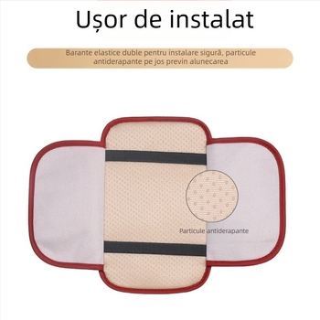 Covor pentru cotiera auto, din piele, universal, antiderapant, depozitare multifuncțională, brand Army Birthday