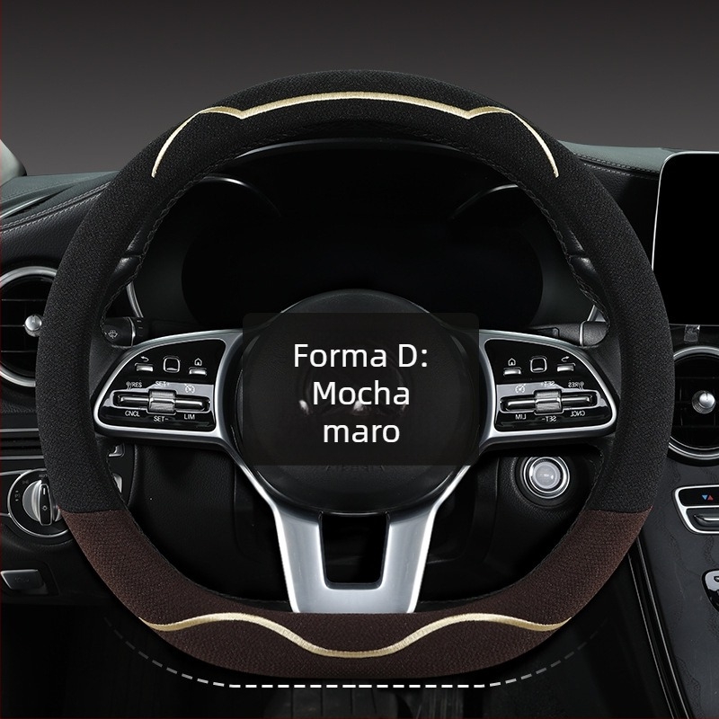 Husă volan auto, material Ice Silk respirabil, design drăguț cu urechi de pisică, montaj universal, pentru toate sezoanele (Brand: Riding Horse; Stil: Cute; Material: Ice Silk; Montaj: Universal)