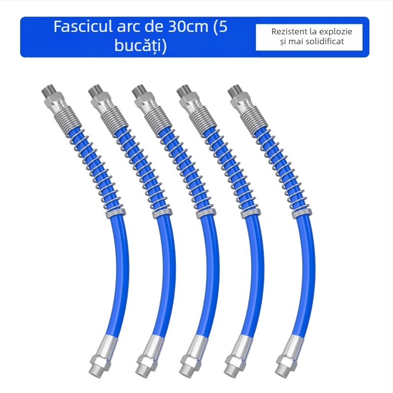 Set accesorii pistol de ungere: furtun, cuplă rezistentă la explozie, cap manual pentru pistol, duză și prelungitor de țeavă — Brand: Other; Model: Other; Domeniu de aplicare: Other