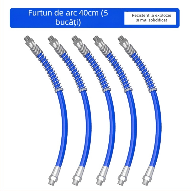 Set accesorii pistol de ungere: furtun, cuplă rezistentă la explozie, cap manual pentru pistol, duză și prelungitor de țeavă — Brand: Other; Model: Other; Domeniu de aplicare: Other