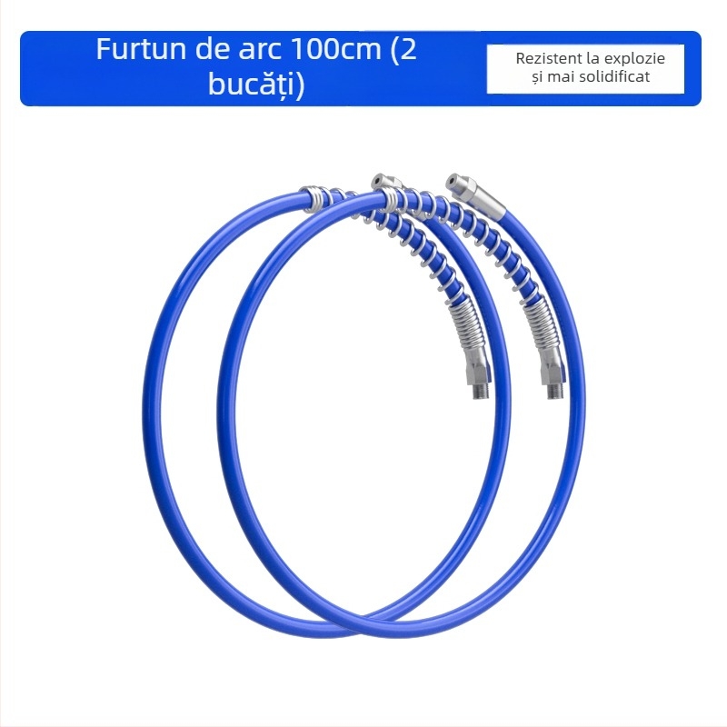 Set accesorii pistol de ungere: furtun, cuplă rezistentă la explozie, cap manual pentru pistol, duză și prelungitor de țeavă — Brand: Other; Model: Other; Domeniu de aplicare: Other