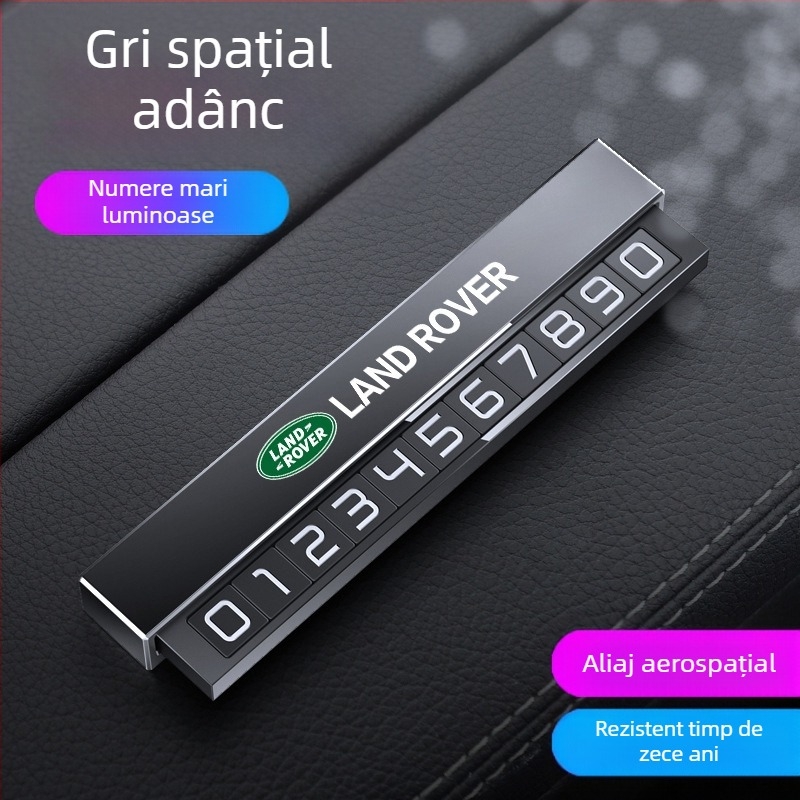 Double heng semn parcare metalic pentru interiorul mașinii – personalizabil cu imprimare logo