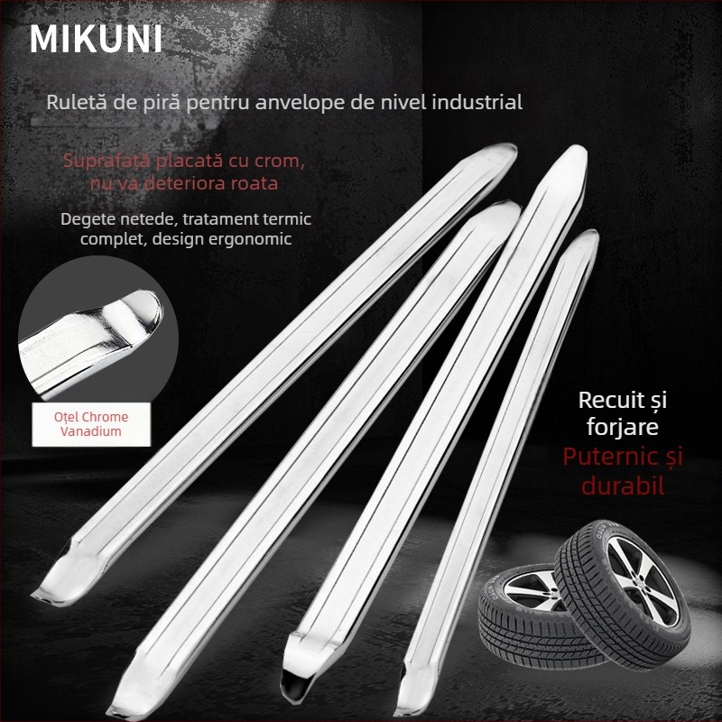 Unealtă de demontare a anvelopelor - crobară MIKUNI RG5024, oțel carbon, capete rotunde și plate, rezistentă la explozie, pentru mașină