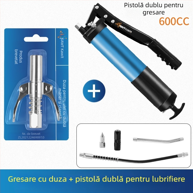 Cap de duză pentru pistol de unt, cu clemă de blocare și duză de ungere la presiune înaltă, model 981, construcție din oțel, presiune de lucru 21, capacitate cilindru 1, greutate netă 128 g