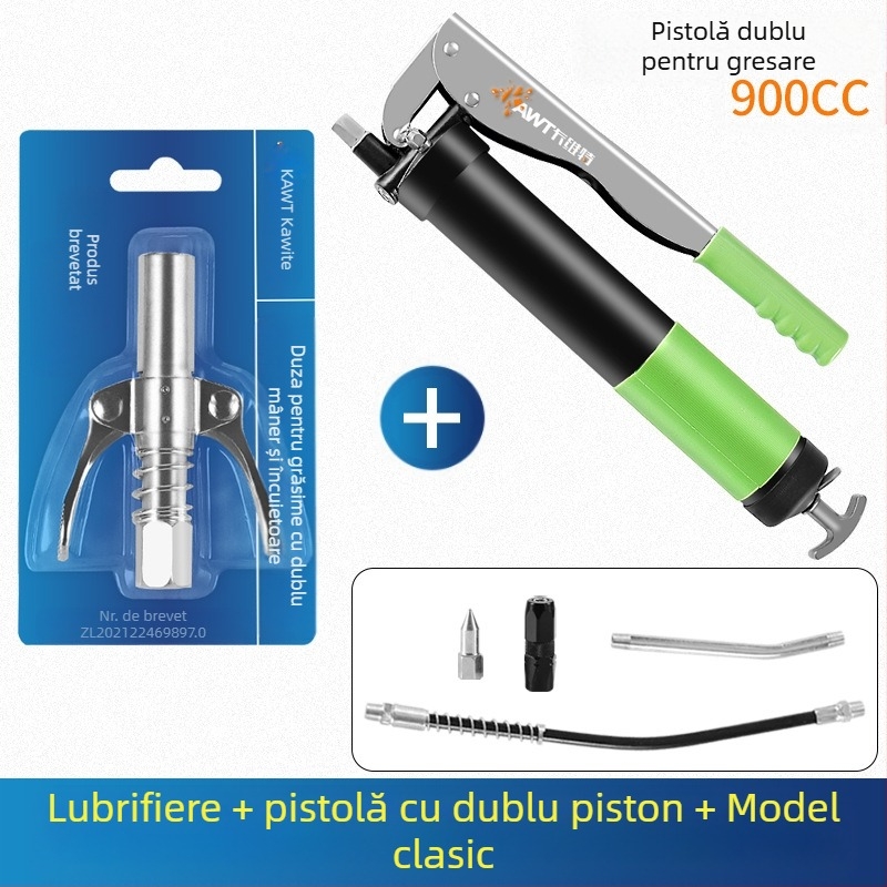 Cap de duză pentru pistol de unt, cu clemă de blocare și duză de ungere la presiune înaltă, model 981, construcție din oțel, presiune de lucru 21, capacitate cilindru 1, greutate netă 128 g