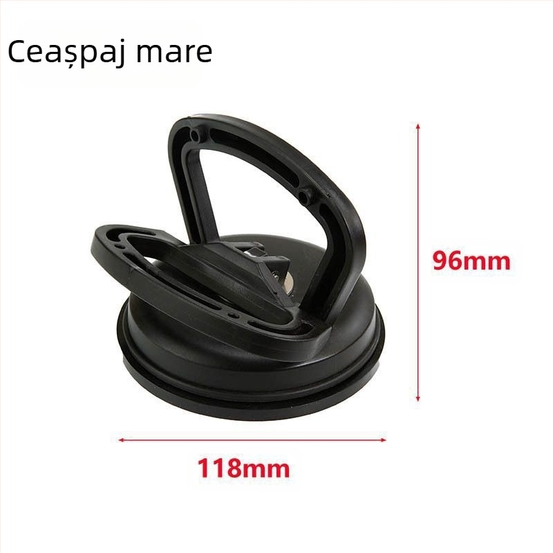 Cupă de vid pentru reparații la denivelări auto, cu o singură clemă, tracțiune mare, pentru sticlă și plăci ceramice; materiale ABS și cauciuc