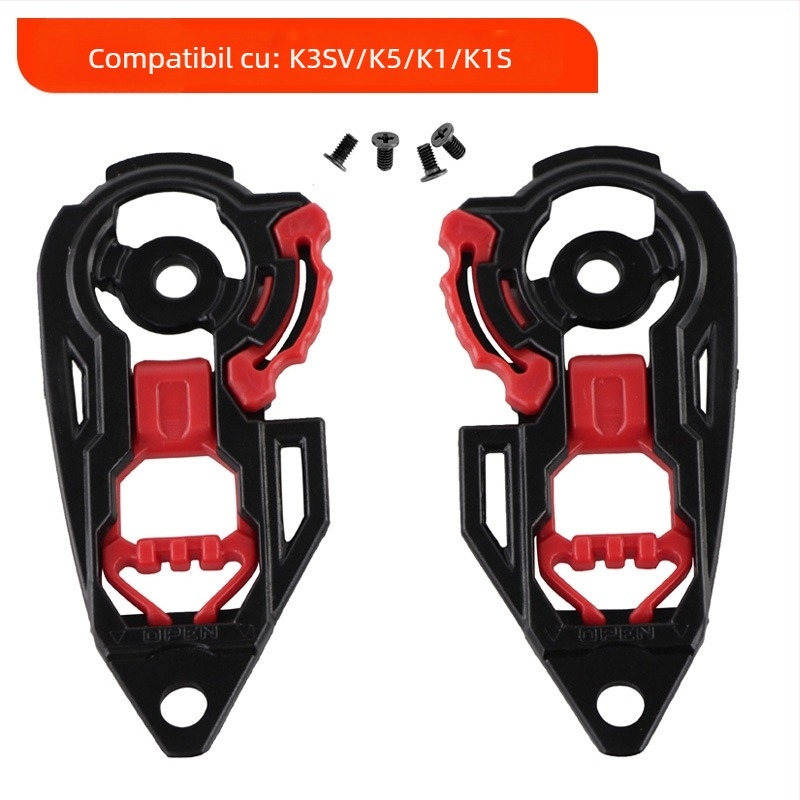 Lentile pentru cască de motocicletă cu strat anti ceață și încuietoare cu știft, rezistente la vânt, compatibile cu K1/K1S/K3SV/K5/K5S