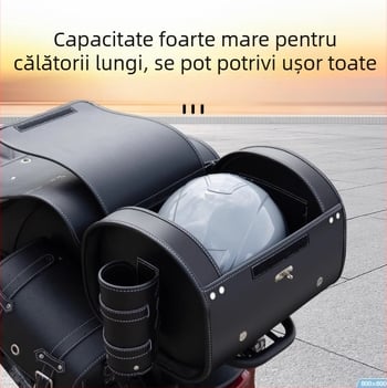 Portbagaj cu trei compartimente, design încorporat, model MQ-405G12, detașabil, material 39383820118