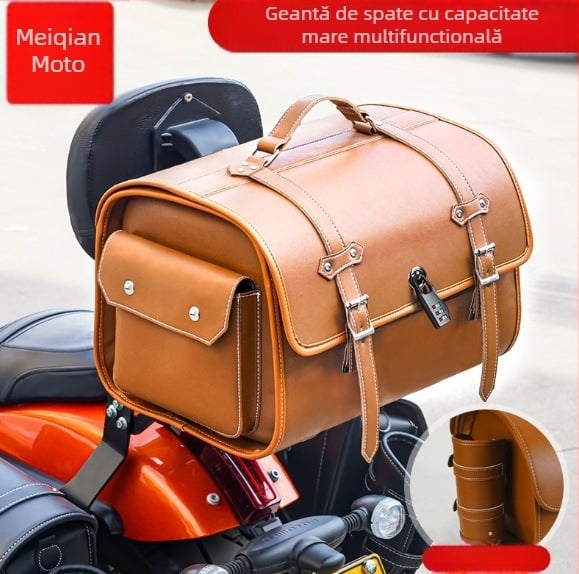 Portbagaj cu trei compartimente, design încorporat, model MQ-405G12, detașabil, material 39383820118