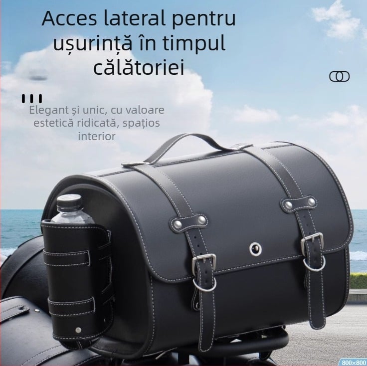 Portbagaj cu trei compartimente, design încorporat, model MQ-405G12, detașabil, material 39383820118