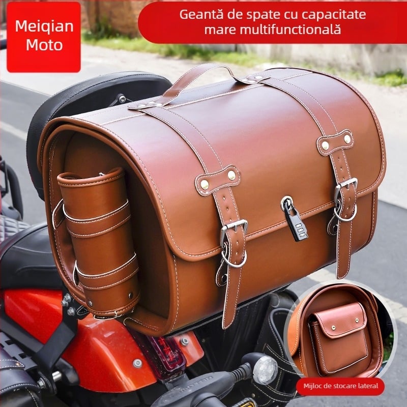 Portbagaj cu trei compartimente, design încorporat, model MQ-405G12, detașabil, material 39383820118