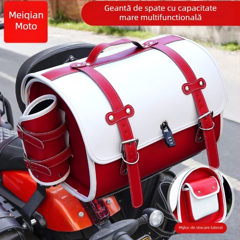 Portbagaj cu trei compartimente, design încorporat, model MQ-405G12, detașabil, material 39383820118