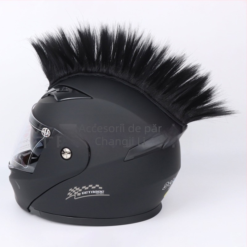 Perucă tip cască, cu fir rezistent la temperaturi înalte, lungime scurtă, model TKJF, accesoriu decorativ