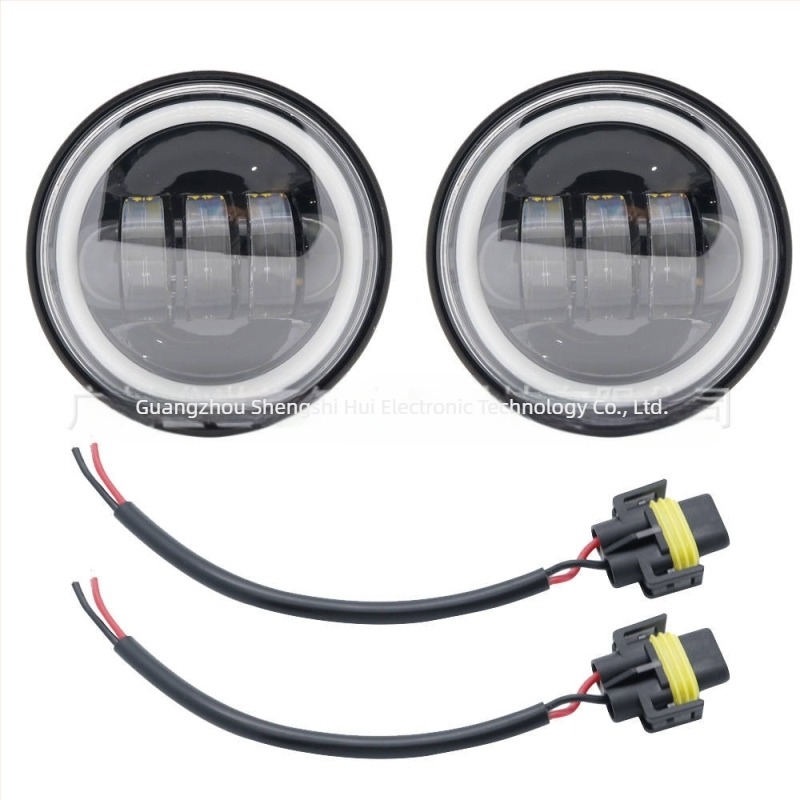 Carcasă pentru farul de ceață al motocicletei - aliaj de aluminiu, 12V, 30W, 3000LM, IP67