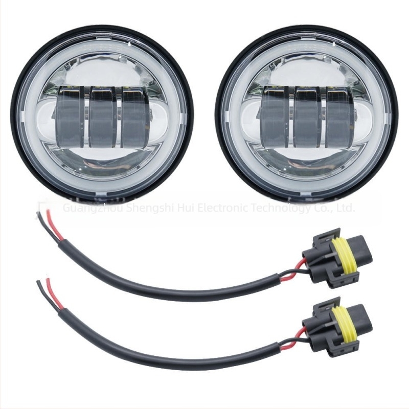 Carcasă pentru farul de ceață al motocicletei - aliaj de aluminiu, 12V, 30W, 3000LM, IP67