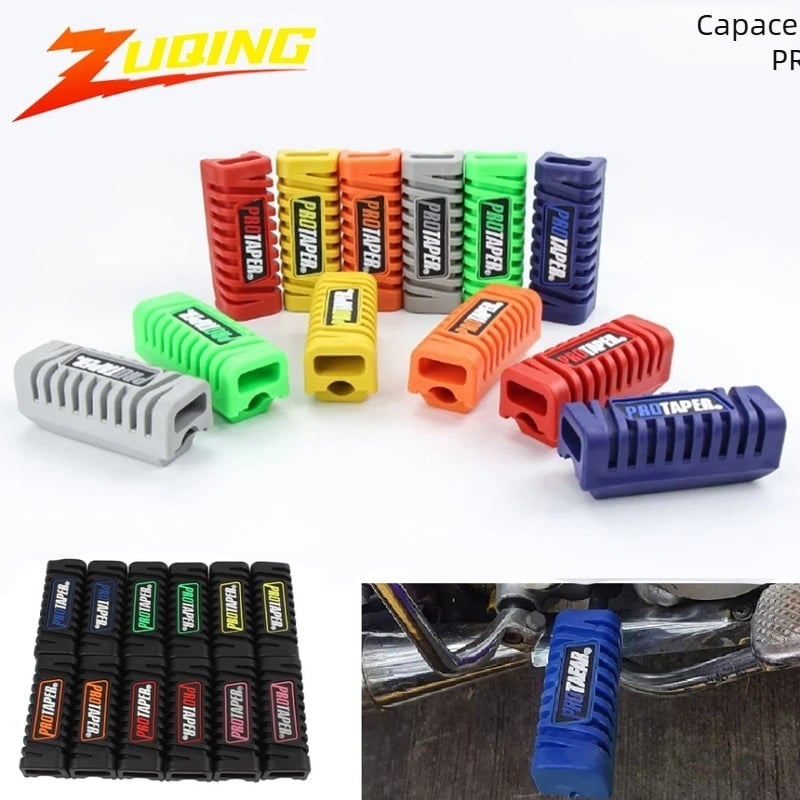 Capac pentru pedala motocicletă JD101, ZUQING — capac frontal din cauciuc cu aspect de piele pentru pedala Five Sheep