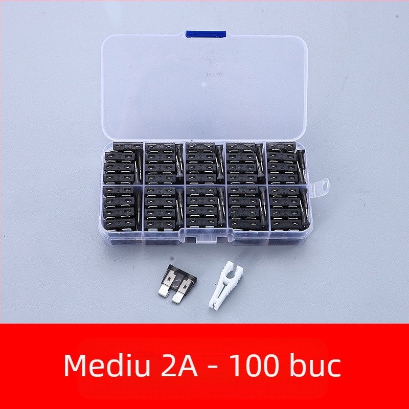 Set de siguranțe auto 2A–35A, 100 buc., în cutie