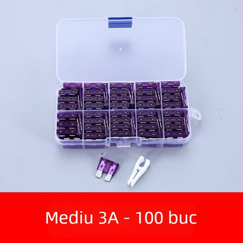Set de siguranțe auto 2A–35A, 100 buc., în cutie
