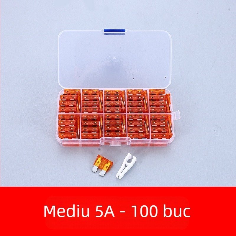 Set de siguranțe auto 2A–35A, 100 buc., în cutie