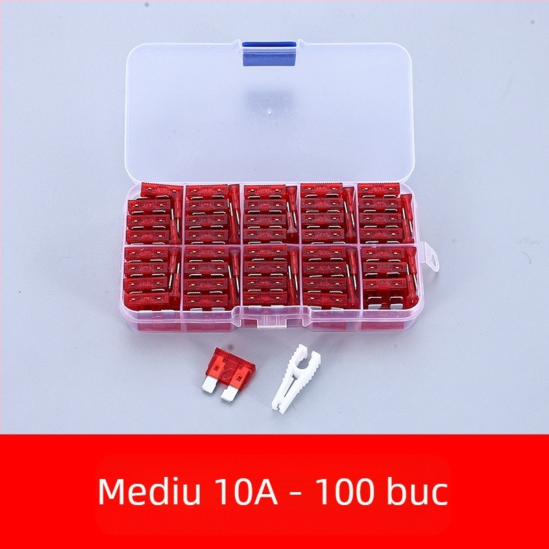 Set de siguranțe auto 2A–35A, 100 buc., în cutie
