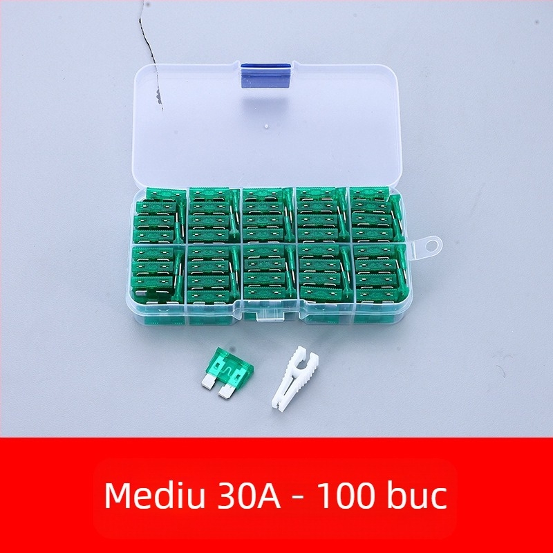 Set de siguranțe auto 2A–35A, 100 buc., în cutie