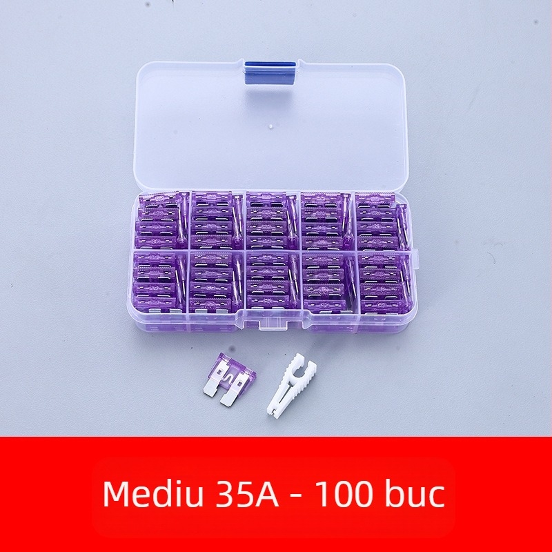 Set de siguranțe auto 2A–35A, 100 buc., în cutie