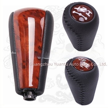 Buton schimbător de viteze din piele pentru Toyota Prado LC120 2003-2009, transmisie automată, Kangmen Auto Parts