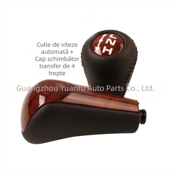 Buton schimbător de viteze din piele pentru Toyota Prado LC120 2003-2009, transmisie automată, Kangmen Auto Parts