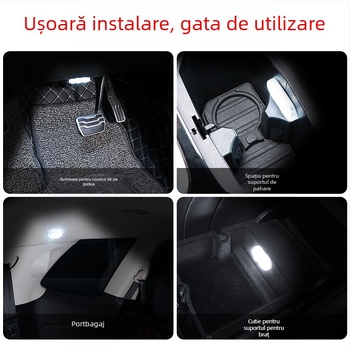 Iluminat pentru plafon și interiorul mașinii cu senzor inductiv, instalare fără cabluri — model zmd-1, putere 3W, tensiune 5V