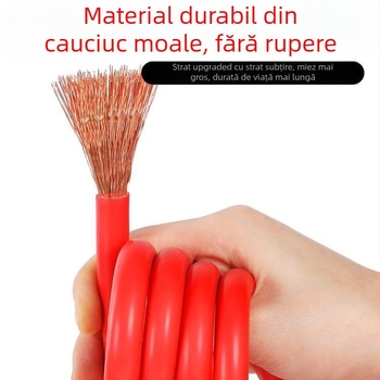 Cablu pornire baterie auto cu conductor din cupru și izolație PVC, lungime 2-5 m, universal