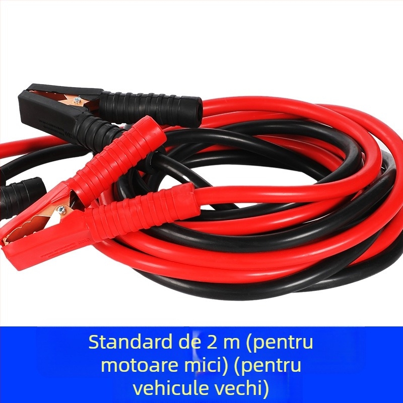 Cablu pornire baterie auto cu conductor din cupru și izolație PVC, lungime 2-5 m, universal