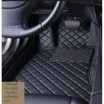 Covor auto pentru șofer, din piele, cu logo imprimat, Peugeot 301