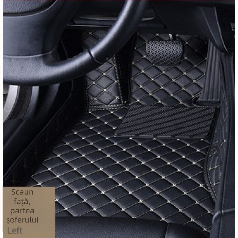 Covor auto pentru șofer, din piele, cu logo imprimat, Peugeot 301