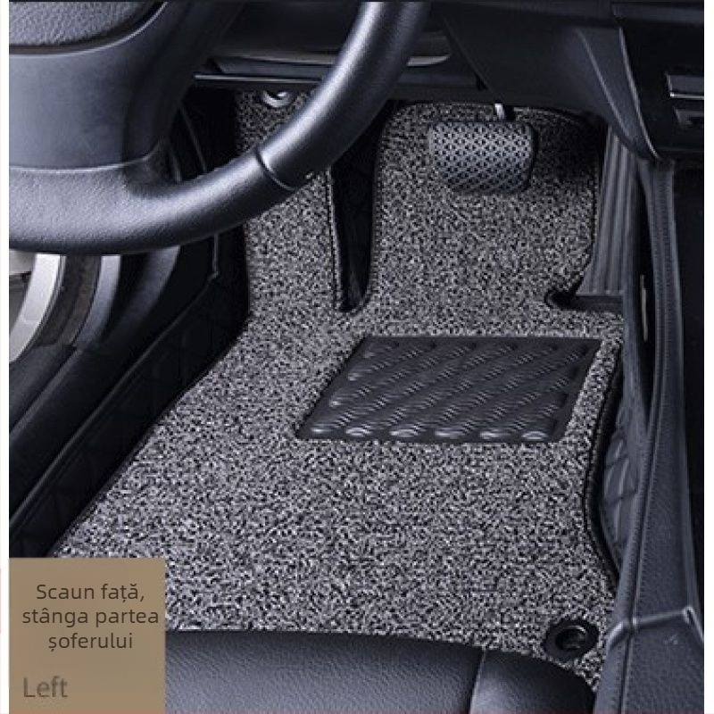 Covor auto pentru șofer, din piele, cu logo imprimat, Peugeot 301