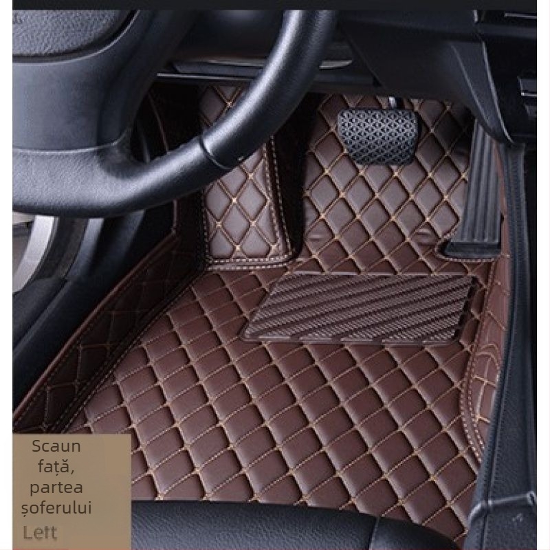 Covor auto pentru șofer, din piele, cu logo imprimat, Peugeot 301