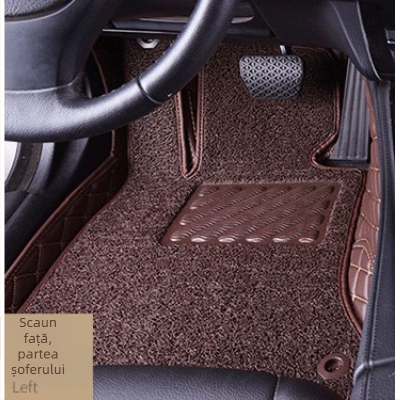 Covor auto pentru șofer, din piele, cu logo imprimat, Peugeot 301